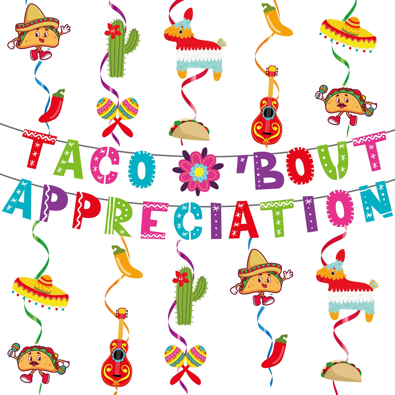Photo 1 of Moinchore Taco Appreciation Banner & Swirls