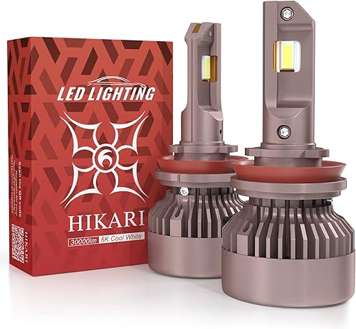 Miniatura 1 de HIKARI 2023 Future 30000LM H11H8H9 Bombillas LED, luz antiniebla, LED Titanova de 65 W, kit de LED de alto lúmenes, blanco frío de 6000 K,