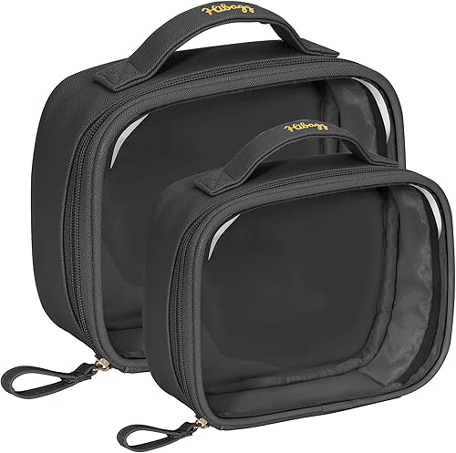 Hibagg Neceser de viaje, Negro -, Transparente