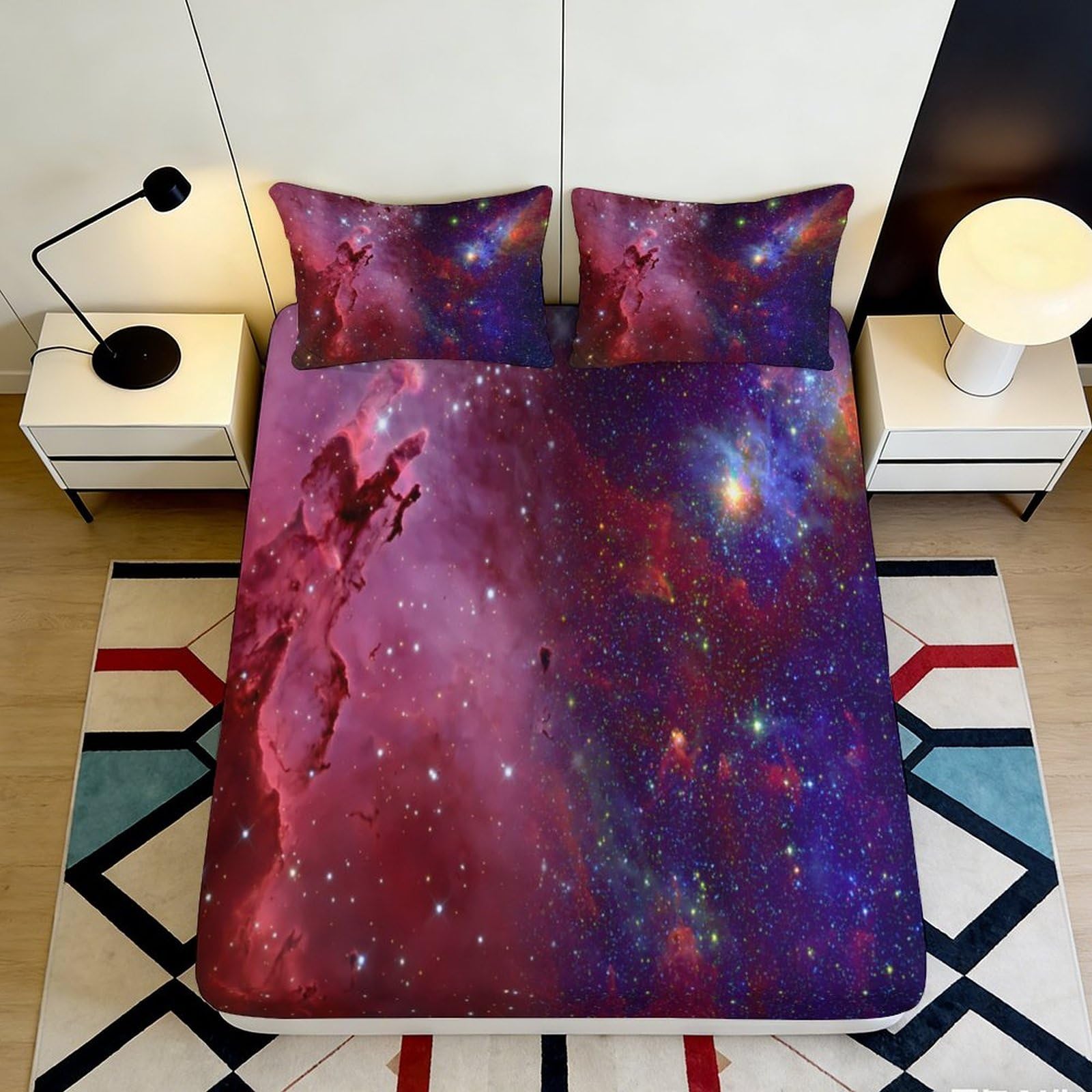 3D Printed Dragon Pattern Fitted Sheet Microfiber Non-Slip Deep Pocket Bedroom Bedding Dragon Mattress Fitted Cover for All Ages 120x200x25cm
