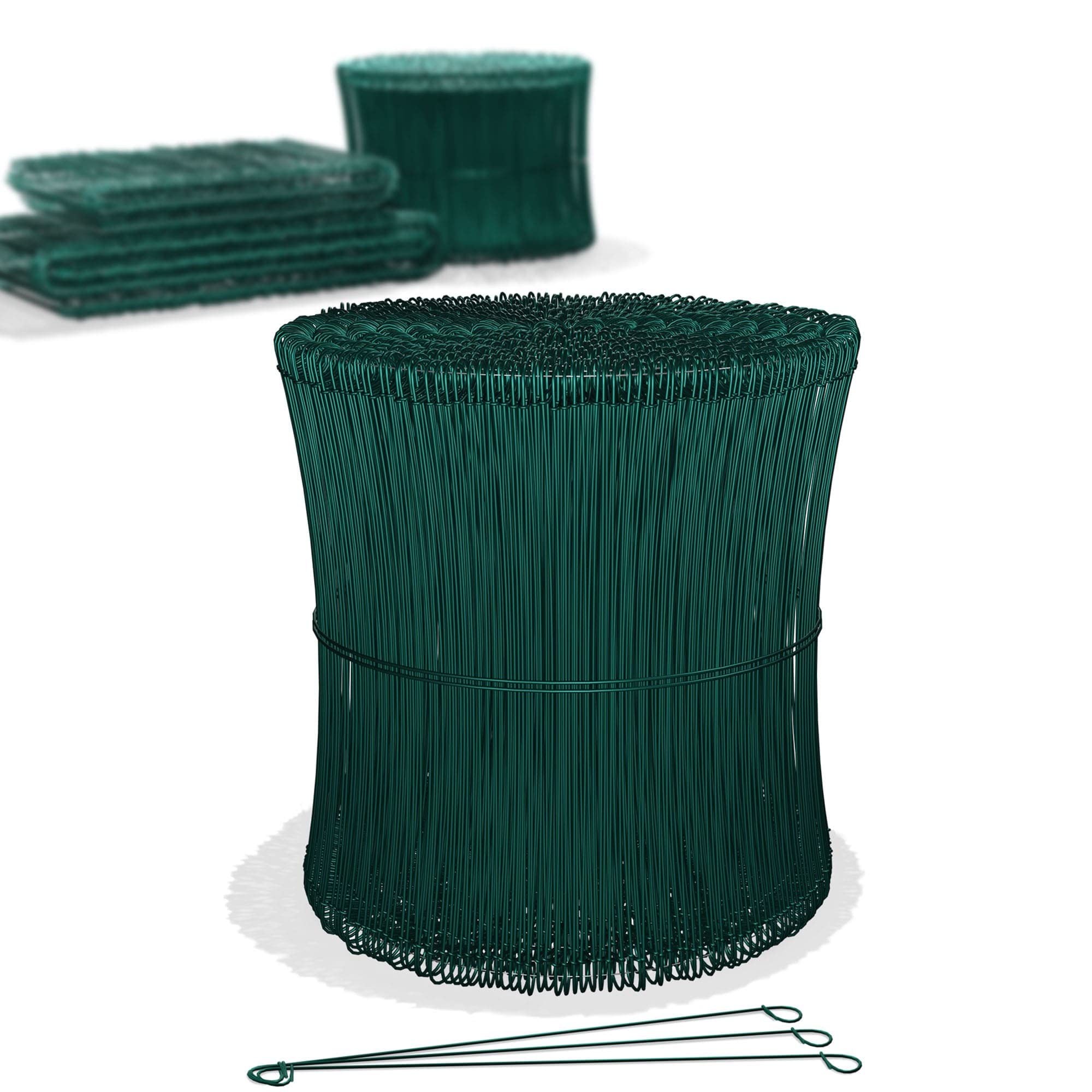 DAJAVE 1000 stuks rodeldraad groen, 1,4 x 140 mm