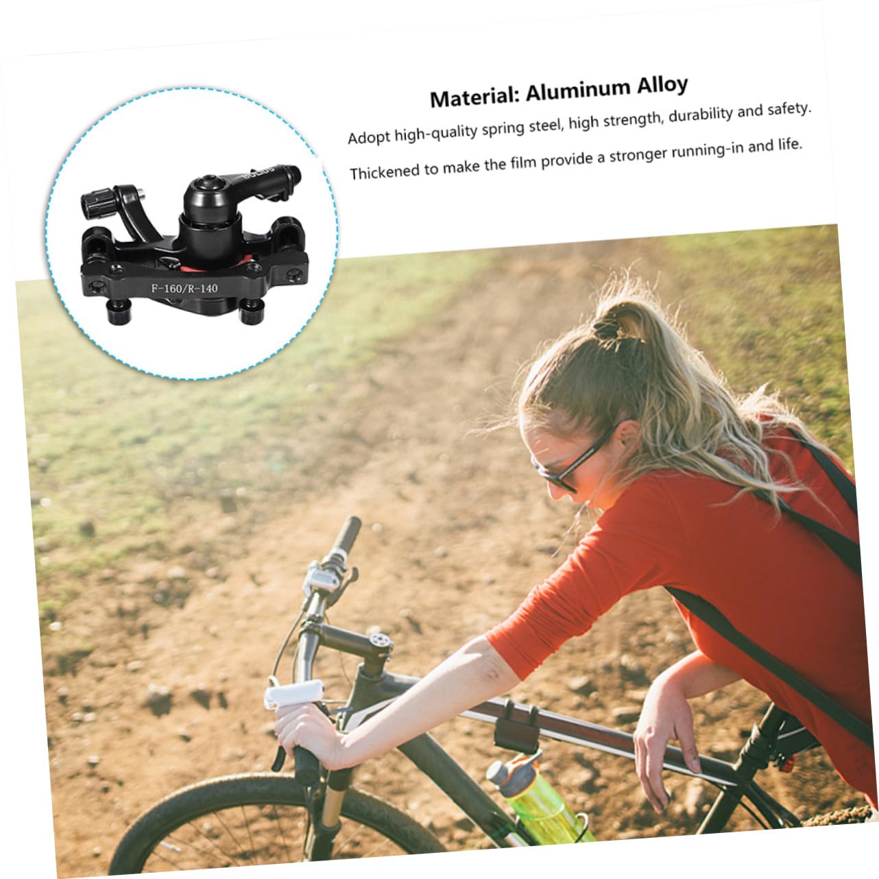 Milisten Lot de 2 freins à disque de vélo - Freins à disque pour vélo en vrac - Freins à disque pour vélo - Freins à disque de frein pour vélo en alliage d'aluminium - Noir