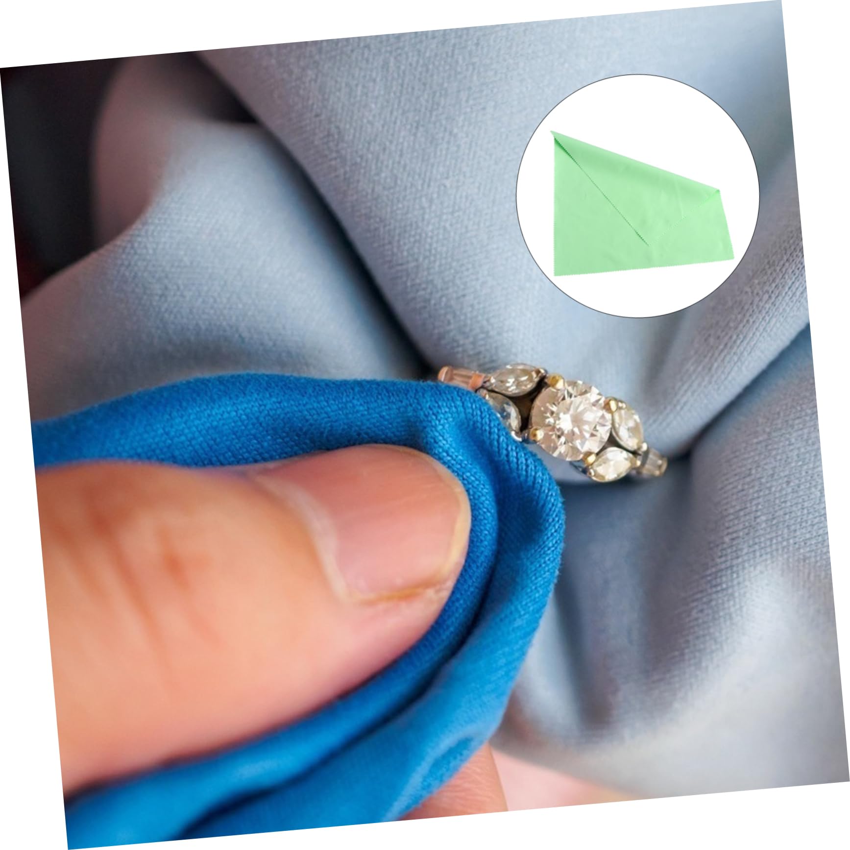 SHERCHPRY 6 Piezas De Paño De Limpieza De Plata Paño De Limpieza De Lentes De Gafas Paño De Limpieza De Joyas para Gafas Lentes Bisutería Paño De Eliminación De Suciedad Paño Brillante