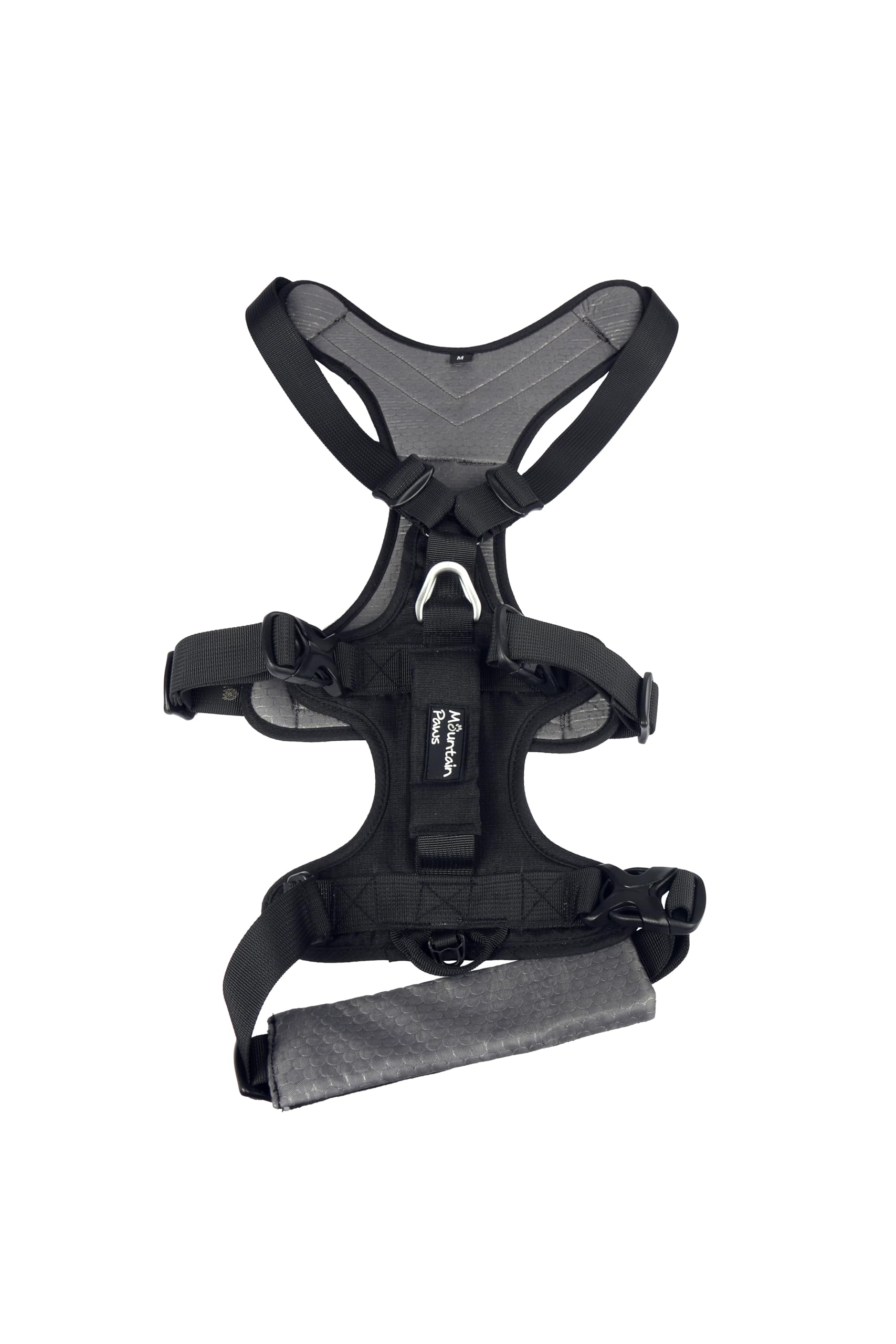 Mountain Paws Arnés de Perro de 3 Correas | para Adaptarse a tamaños de Pecho de 46 a 108 cm, con asa Central y Ribetes Reflectantes