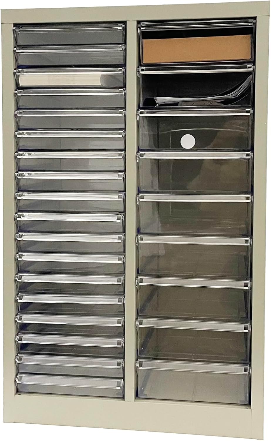 27 Transparent Drawers Filing Cabinet Paper Organizer Parts Cabinet File Storage Box