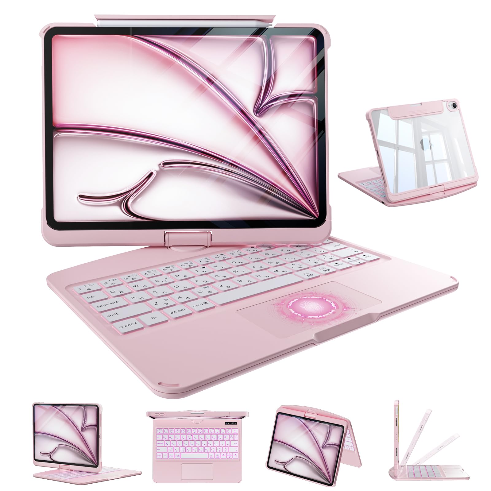 新品　iFacemall iPad Pro 13インチ用 キーボードケースピンク Amazon.co.jp: iFacemall ipad キーボード付きケース Pro 12.9インチ