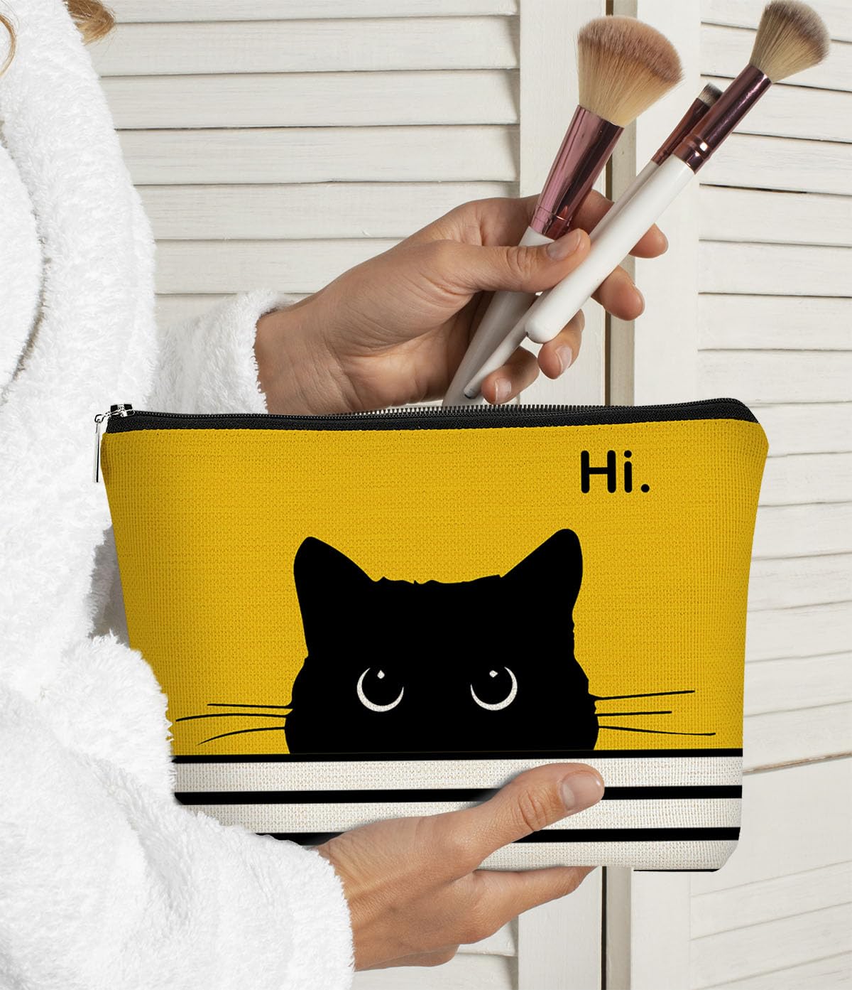 Regalos para gatos, pequeña bolsa de maquillaje, regalos de gatos para amantes de los gatos, bolsa de maquillaje, regalos para amantes de los gatos, bolsa de maquillaje para adolescentes y