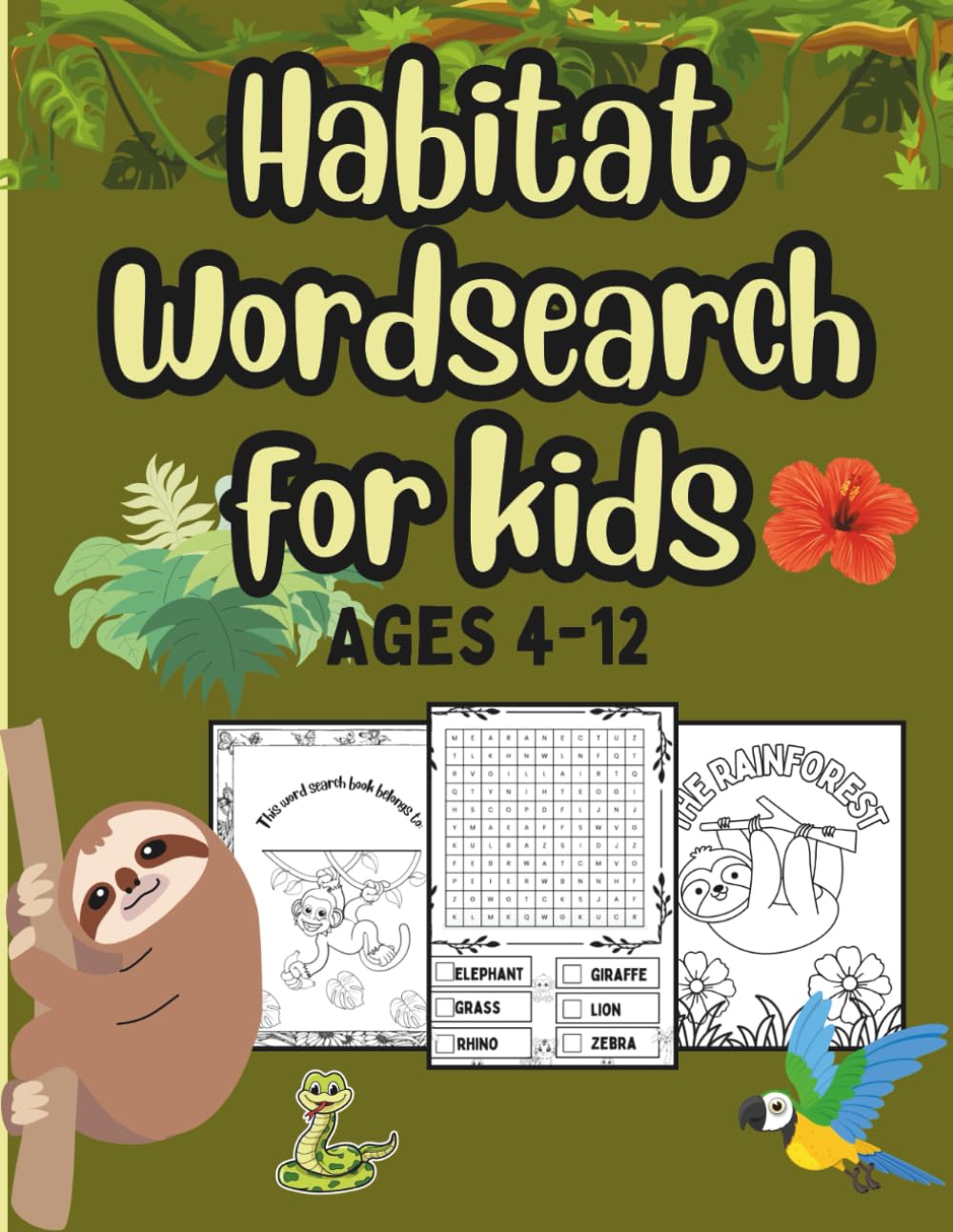Wild Words: A Word Search Journey Through Animal Habitats: Fun and Easy Puzzles for Kids Ages 4–12 Featuring Rainforests, Deserts, Oceans, and More! (Think & Seek: Word Fun for Curious Kids)