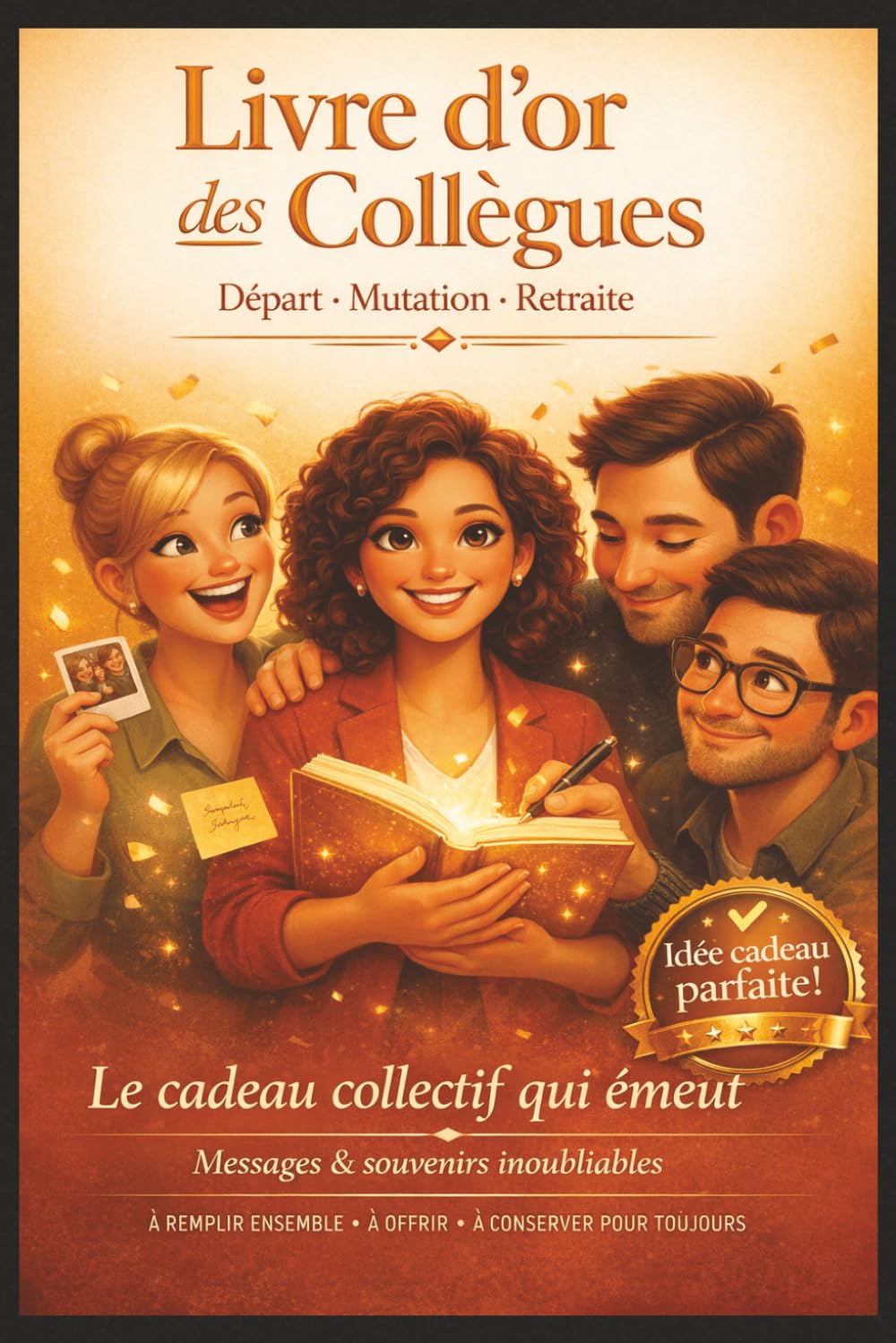 Livre d'or des Collègues: Cadeau Original Départ Mutation Retraite | Carnet de Messages, Souvenirs et Pages Interactives à Remplir Ensemble et Offrir