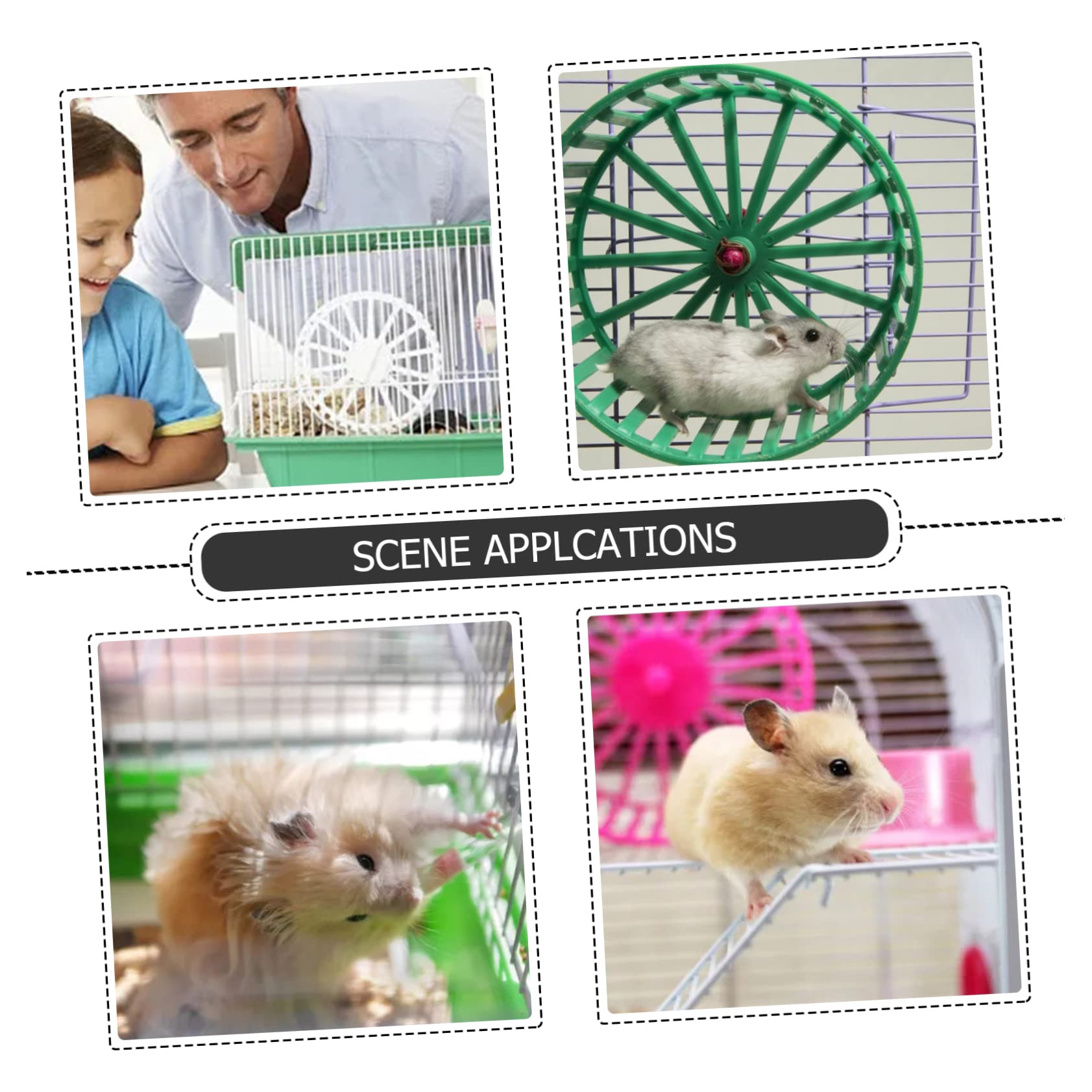 Hamsterkäfigtunnel aus Abs und Stahl Selbstgemacht Mazeröhren für Kleintiere Leicht zu Montieren und Lösen Außen Am Käfig