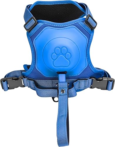 Miniatura 3 de Arnés para perro todo en uno con correa retráctil, sin tirones, sin estrangulamiento, con chaleco ajustable para perro y función antisalpicadero