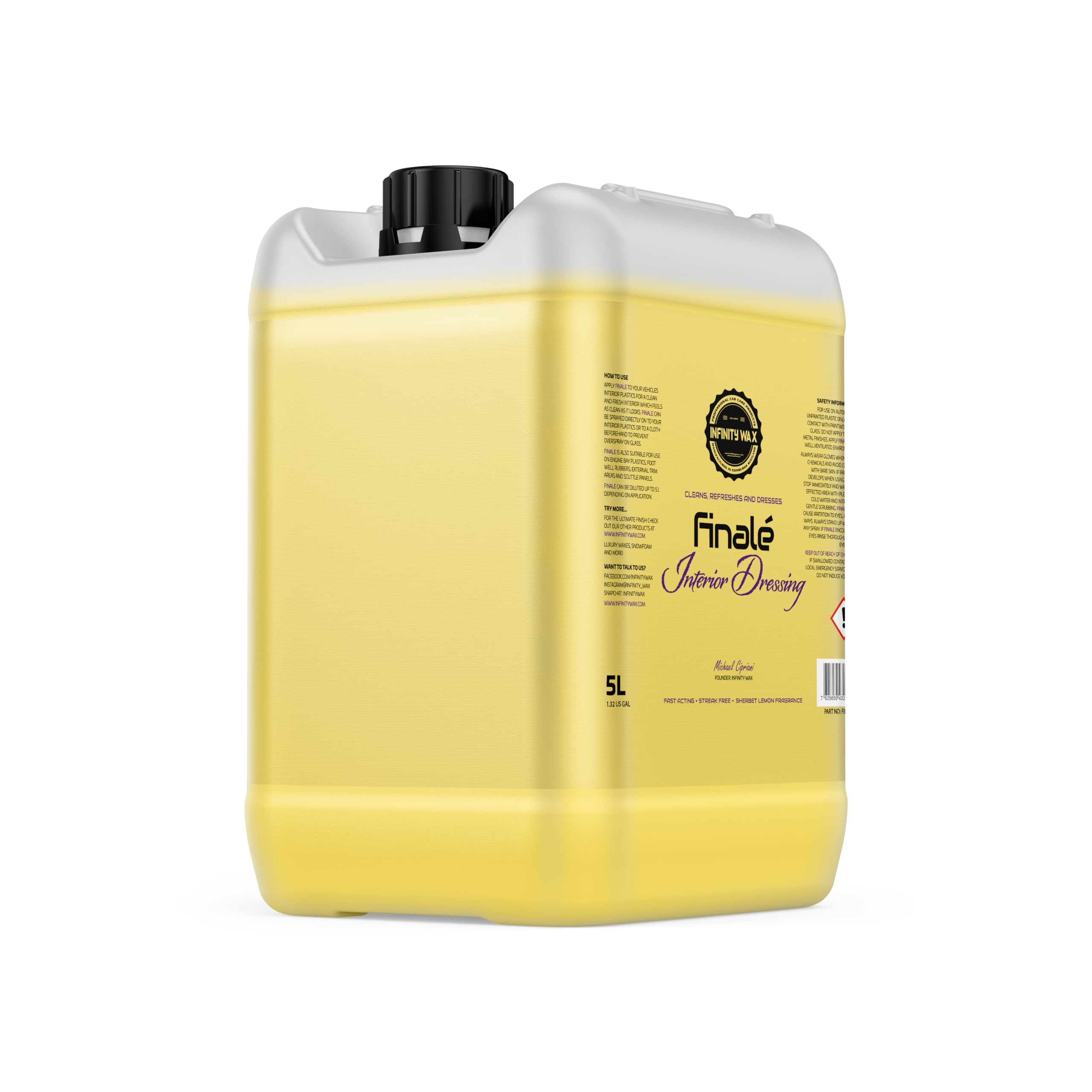 Infinity Wax Orange Finale Interior Dressing 5L