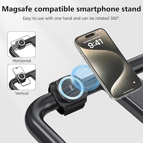 Miniatura 3 de VRIG 360 - Soporte magnético giratorio para teléfono celular, soporte magnético para teléfono, compatible con Magsafe iPhone 16, 15, 14, 13, 12 Pro