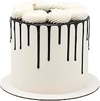 Vista 10 de DecoPac Goteo de pastel, color negro, sabor a vainilla, chocolate mate, 6.35 onzas