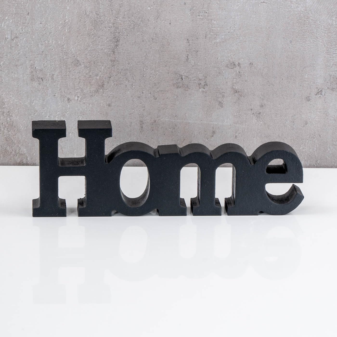 levandeo Love Home Relax Scritta nera in MDF con lettere in legno, decorazione da tavolo, decorazione per la casa
