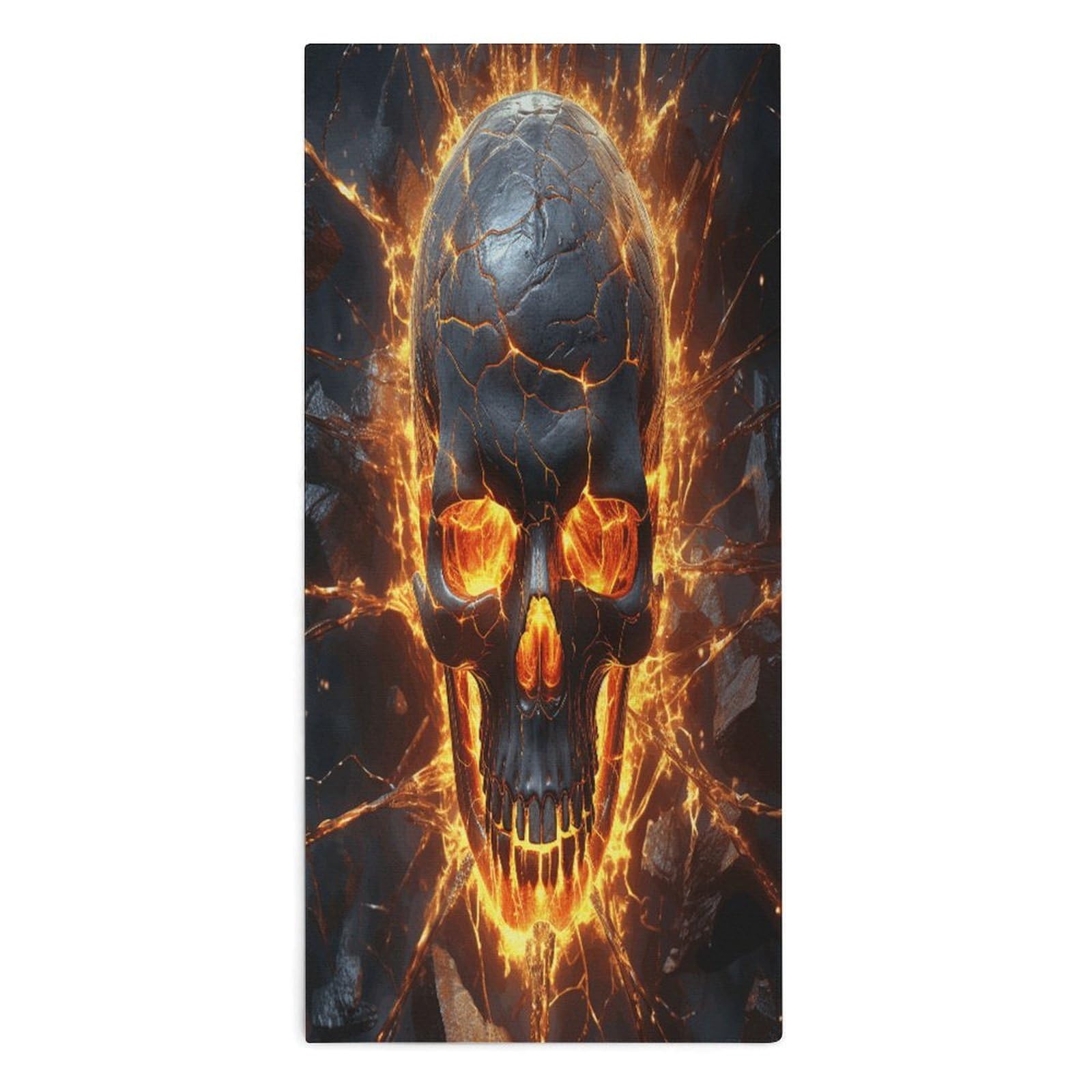 YUXBVKRS Shattering of Skull Hand Towels for Bathroom 14x29 Inch