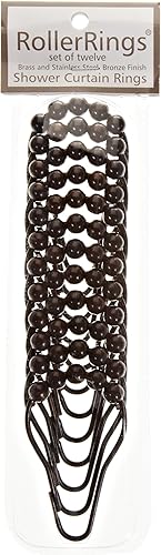 Miniatura 9 de Clipperton Anillas de rodamiento para cortinas de regadera para servicio pesado Juego de 12 unidades