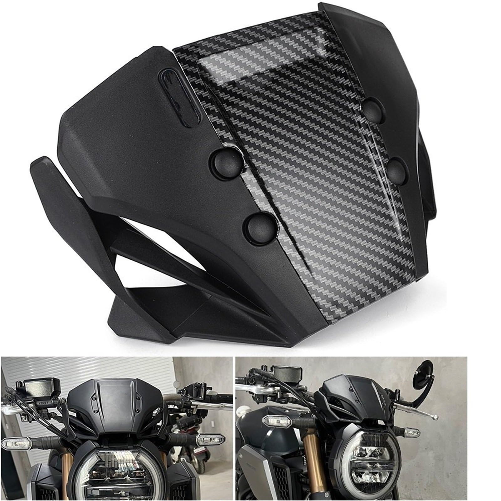 powietrzadeflektor Pasuje do HONDA CB650R CB 650R 650 R 2019 2020 2021 2022 2023 Motocykl Deflektor szyby przedniej Osłona Deflektor motocykla(Model 5)