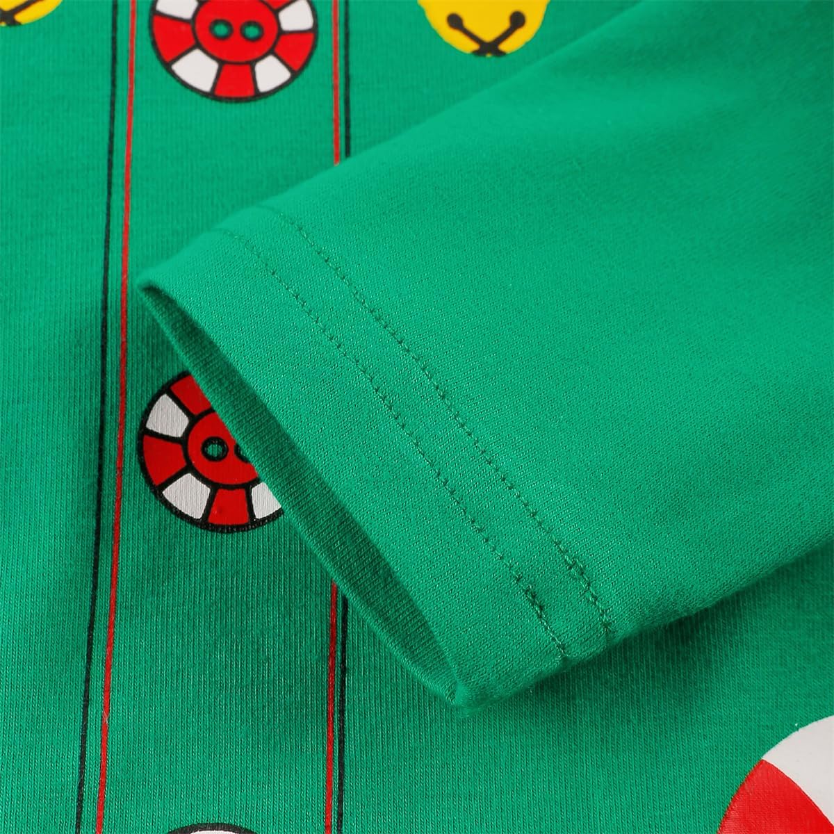 RETSUGO Newborn Baby 1st Christmas Outfit Elf Snowman Christmas Tree Romper 3pcs Set for Baby 0-24months - Image 3