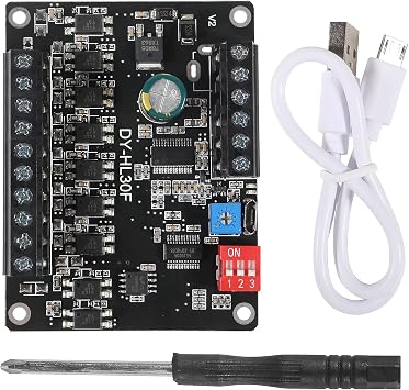 1PCS 30W Voice Playback Module, DC 9-24V Sound Module Music Player Voice Broadcast Device 9 Trigger Interfaces 8 I/O Trigger Modes Built-in 64Mbit Flash Storage