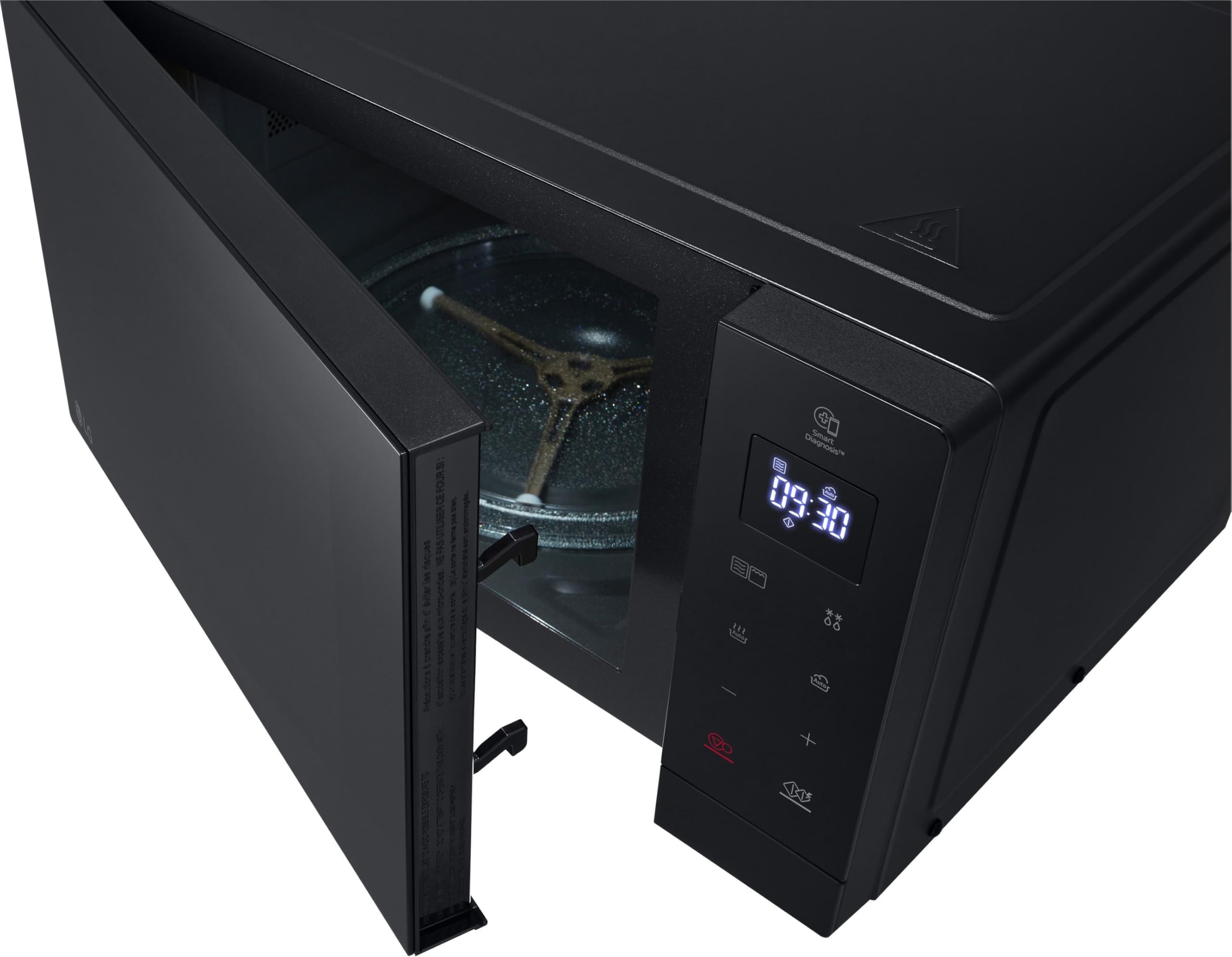 LG MH7032JAS Mikrowelle (30 L, 1000 W) mit Grill (LED-Display, 28 Automatikprogramme, pflegeleicht), Schwarz