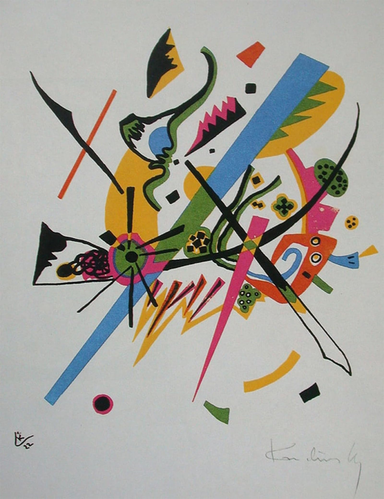 Tableau Kandinsky Petits mondes pour habiller un mur vide