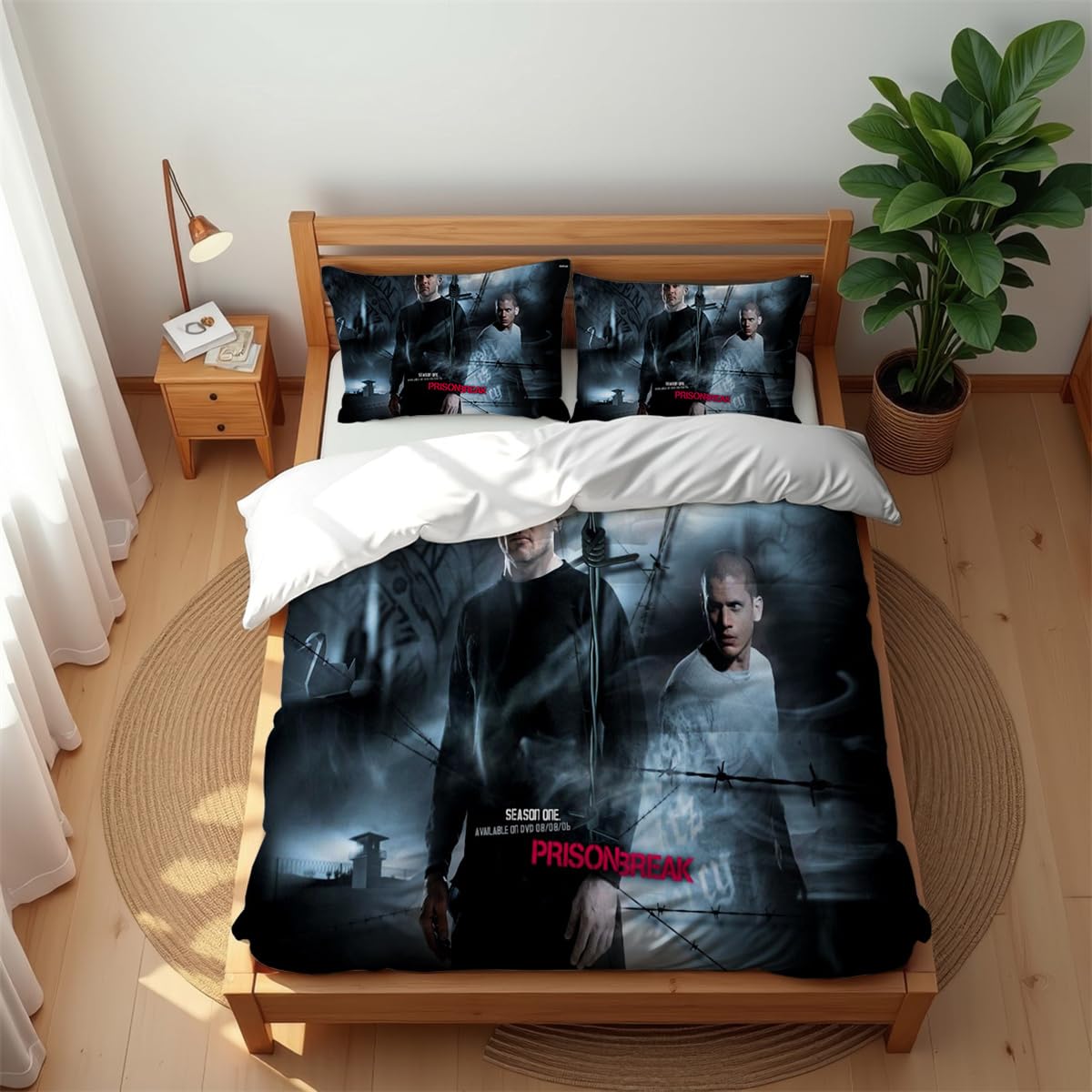 Parure de couette Prison Break en coton supérieur hypoallergénique 220x240cm