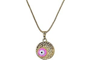 Pink Evil Eye Necklace: Shield Your Spirit with Ancient Protection