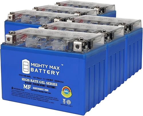 YTZ14SGEL - Batería de repuesto compatible con Power-Sonic PTZ14S (6 unidades)