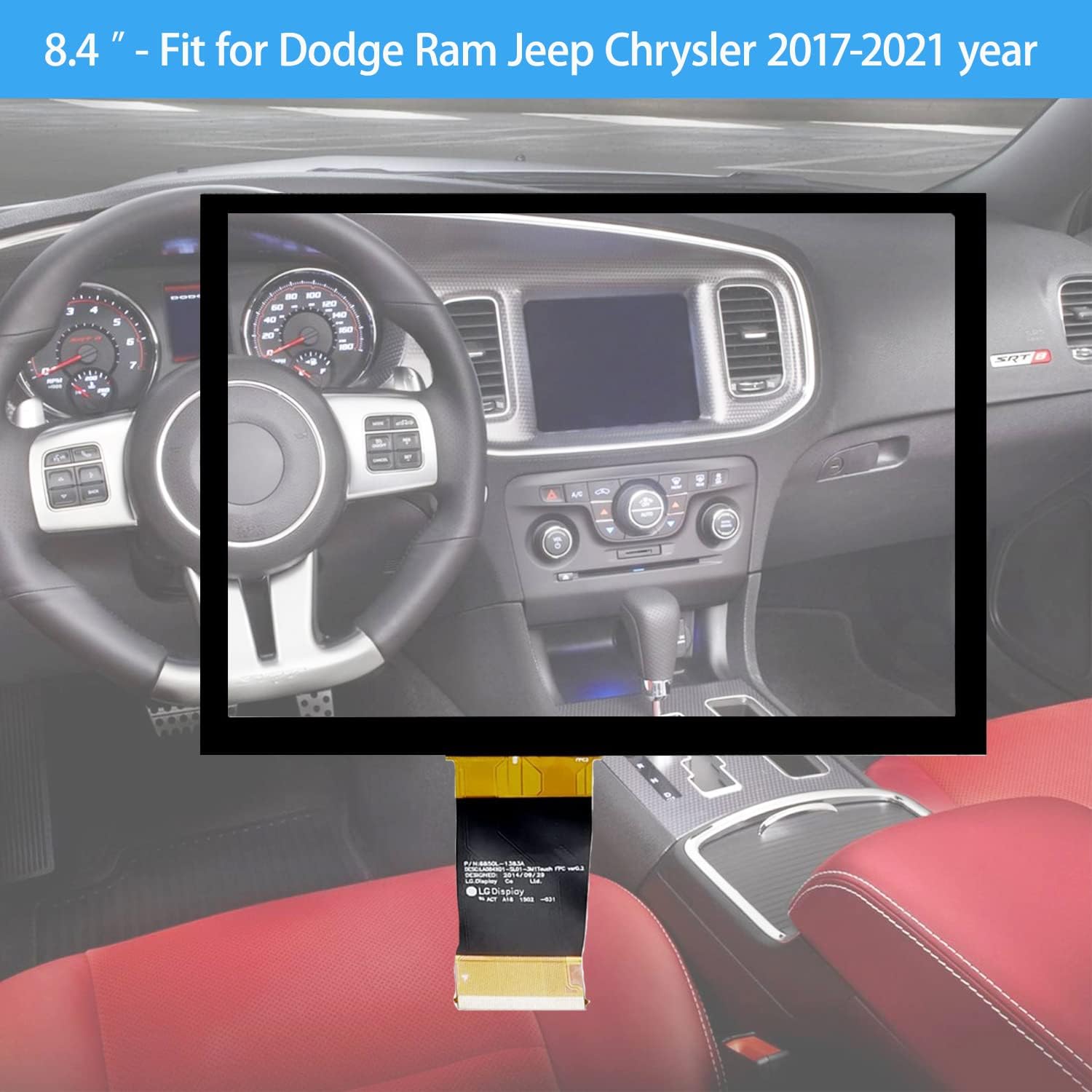 8 4 inch screen replacement navigation touch glass digitizer without lcd oem replacement fit for dodge jeep chrysler 2017 2021
