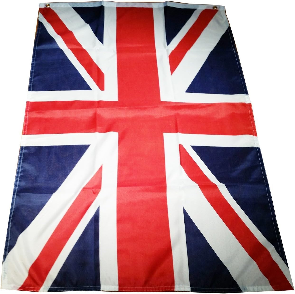Union Jack Approx 5 x 3 feet - 2 Eyelets / Great Britain / UK British / Royal Flag 150 x 90 centimetres approx. / Outdoor and Indoor Use / London Football Parties / Patriotic Souvenir