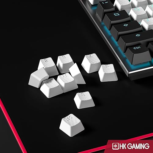 Miniatura 9 de Juego de teclas dobles retroiluminadas de goma  Perfil OEM para teclado mecánico (23 teclas, rojo español)