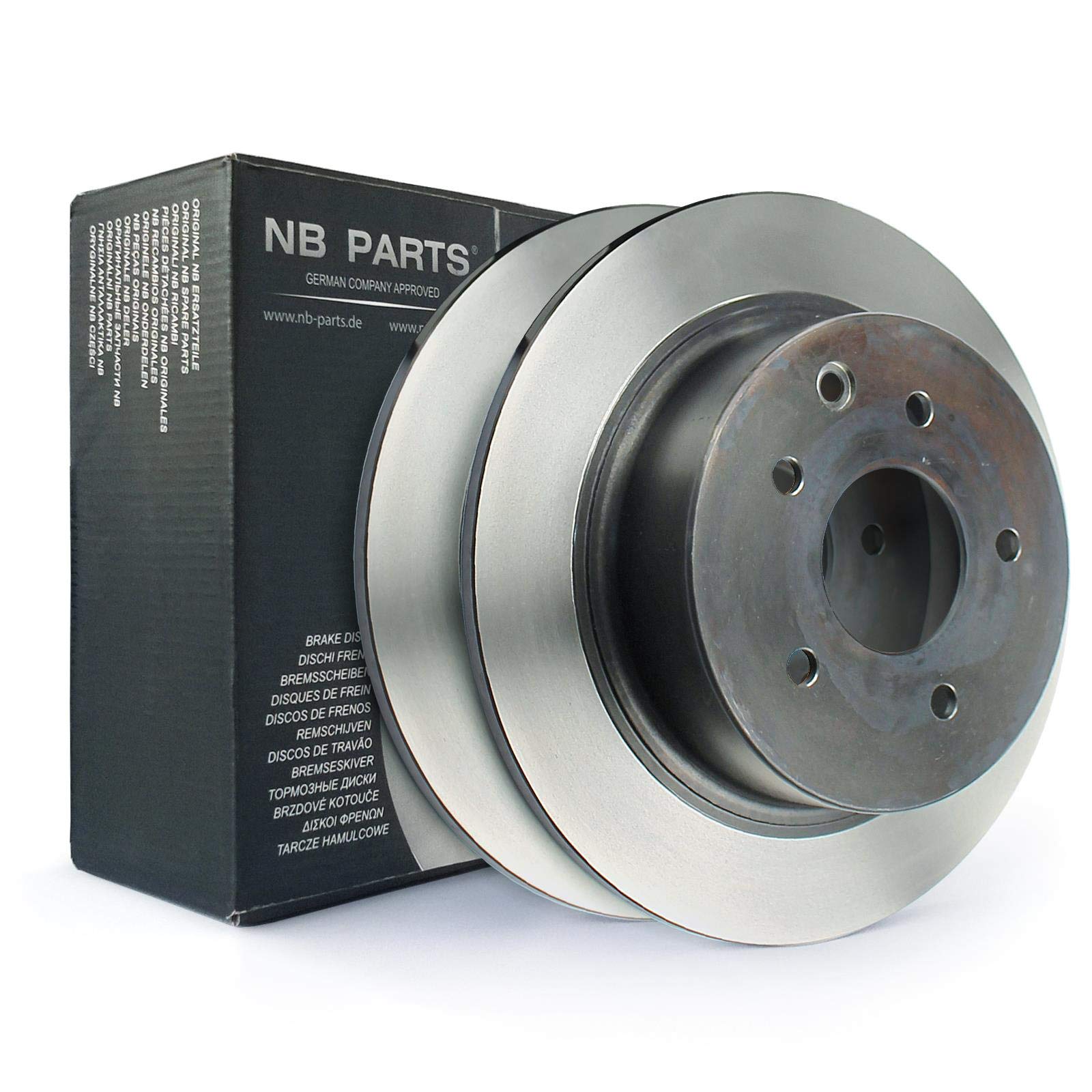 NB Parts Germany 10042876 2x Rear Brake Disc : Amazon.co.uk 