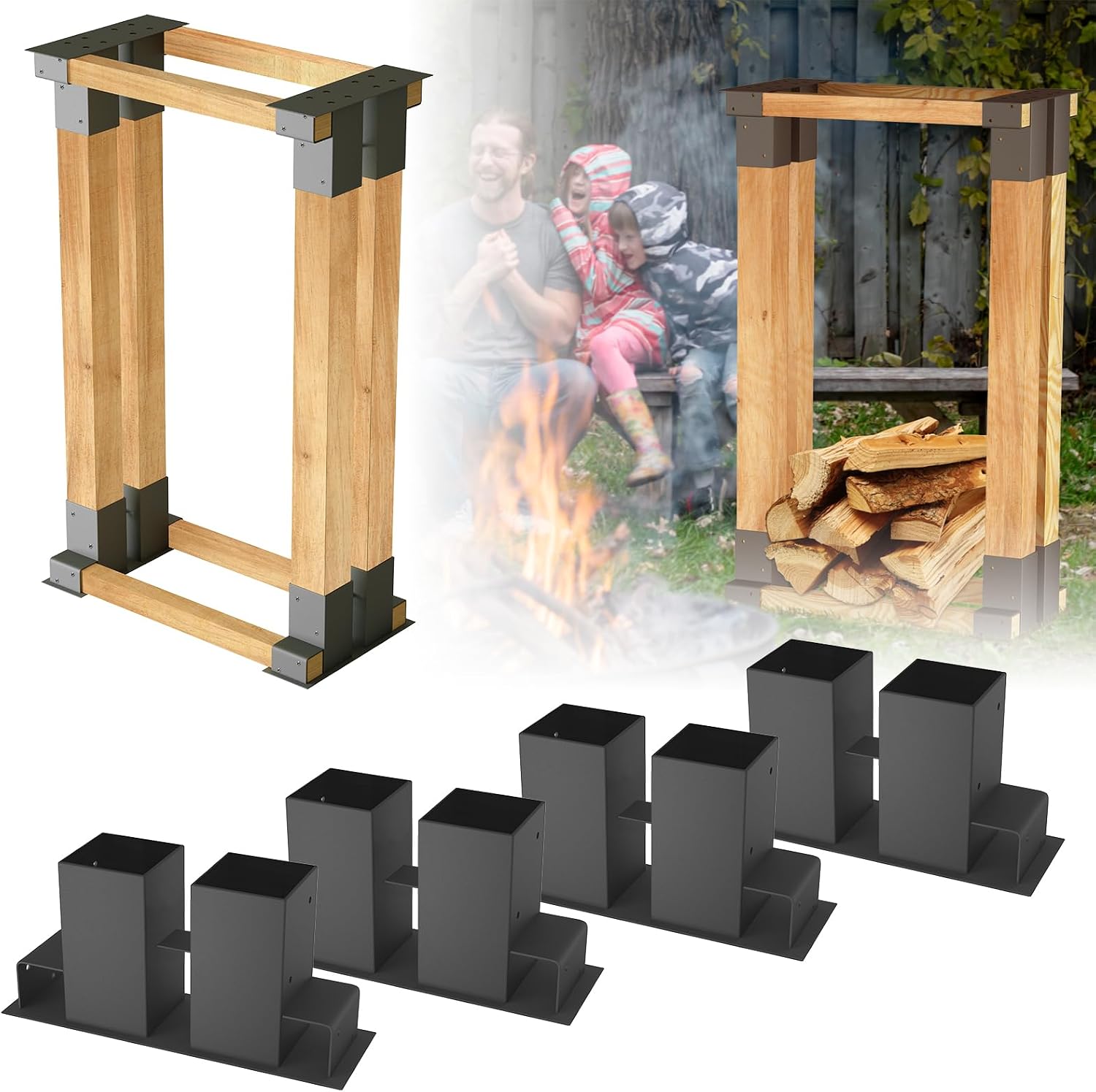 JOIEYOU Holzstapelhilfe 4 St ck Stapelhilfe F r Brennholz Au en joieyou-holzstapelhilfe-4-st-ck-stapelhilfe-f-r-brennholz-au-en