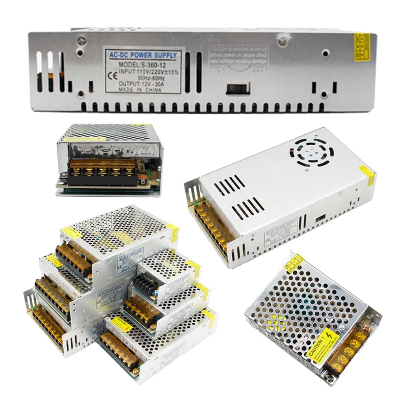 Zasilacz impulsowy, 1 sztuk AC 110 V-220 V do DC 5 V 12 V 24 V 1A 2A 3A 5A 10A 15A 20A 30A 50A przełącznik zasilacz sterownik Adapter LED Strip Light(24V,50A)