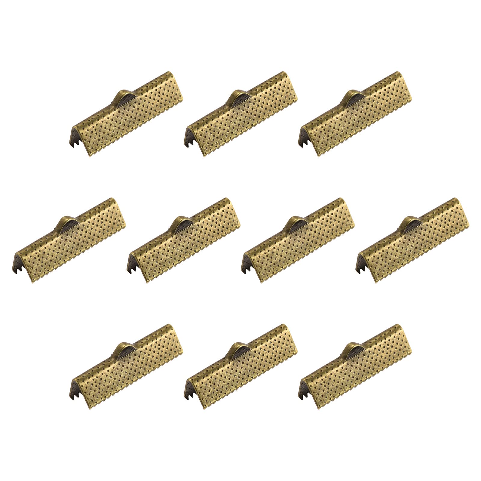 Pinces à sertir pour ruban 25mm et fermoirs pour cordon de serrage en métal bronze