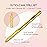PANA 3/32 Carbide Cuticle Nail Drill Bit for Cuticle Cleaning, Dead Skin Removal, Gel Polish & Acrylic Removal, Under Nail Cleaner, Nail Salon, Manicure Tools (UNC - Gold, Coarse)