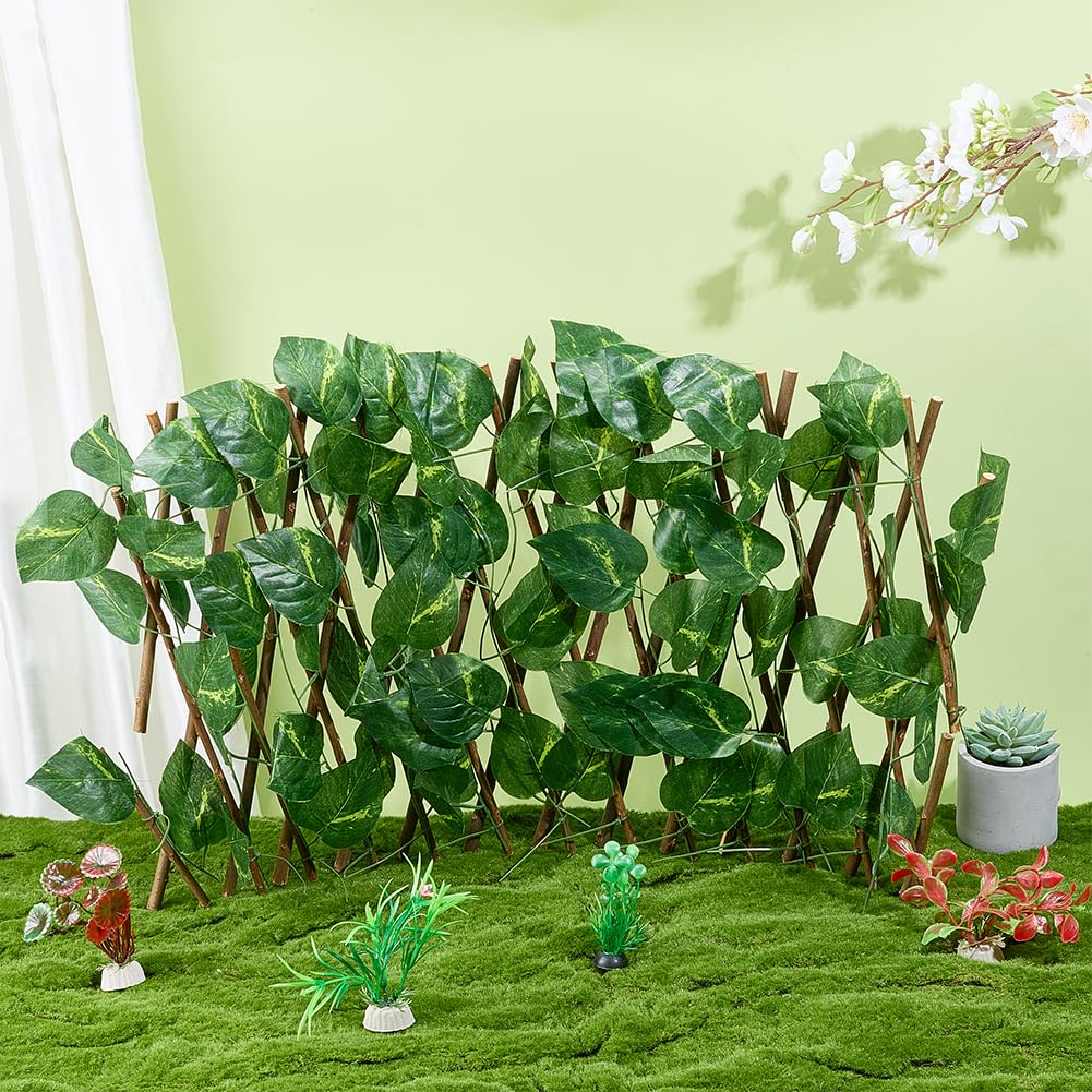 OLYCRAFT 5 plantas artificiales para acuario con 6 ventosas de plástico, juego de decoración de peces, plantas acuáticas artificiales para cangrejo ermitaño, peces dorados, peces luchadores