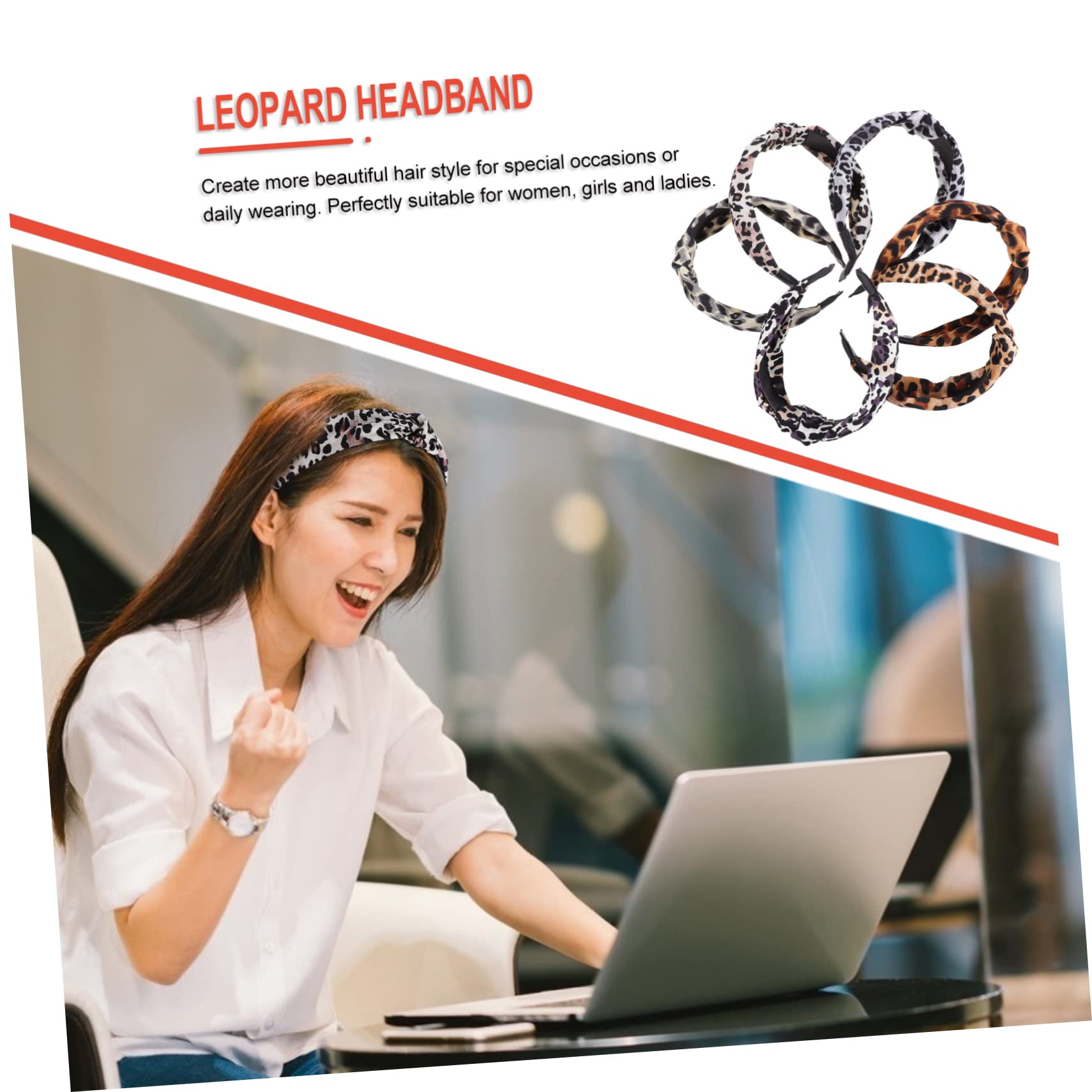 12pezzi Fasce Per Leopardate Da Ampie e Comode Per Donne e Ragazze Accessori Eleganti Per Acconciature Quotidiane e Occasioni Speciali