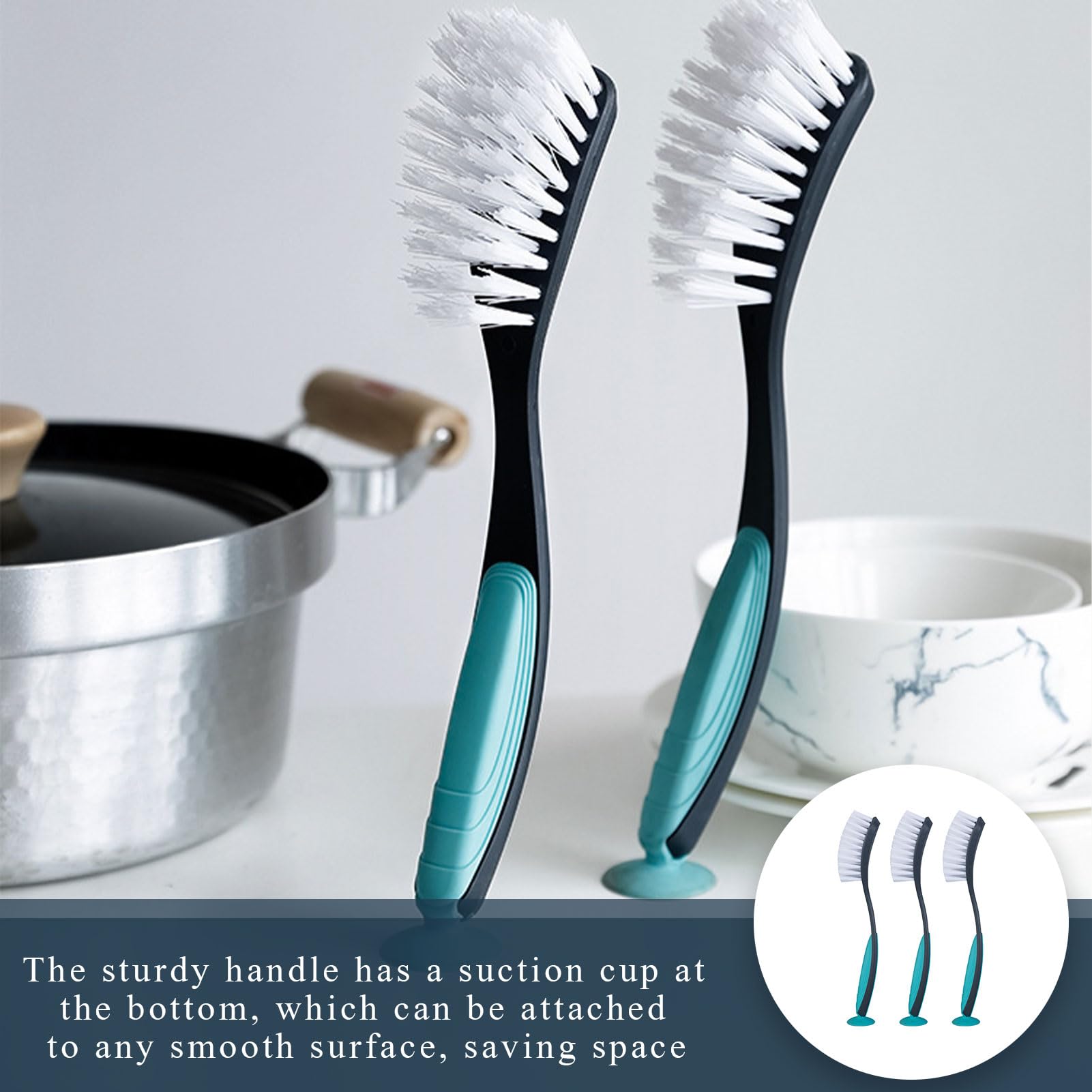 5-teiliges Spülbürsten Set Mit Halter – Für Flaschen, Tassen, Töpfe & Strohhalme