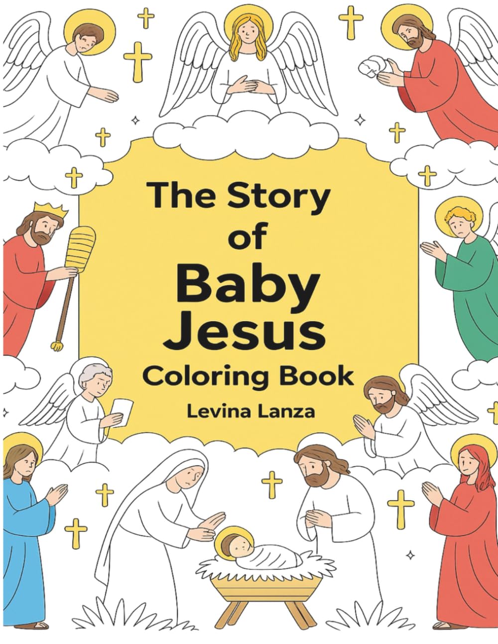 Bible Coloring Book: The Story Of Baby Jesus | Fun and Easy Coloring Book for Kids
