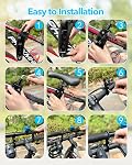 Siège de vélo et guidon pour adultes - Attache à vélo à cheval avant améliorée compatible avec tous les vélos de montagne pour enfants de 2 à 5 ans pour enfant