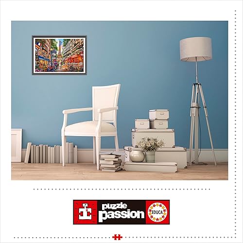 Miniatura 4 de Educa - París, Dominic Davison - Rompecabezas de 1000 piezas - Pegamento para rompecabezas incluido - La imagen completa mide 26.8 x 18.9 pulgadas -