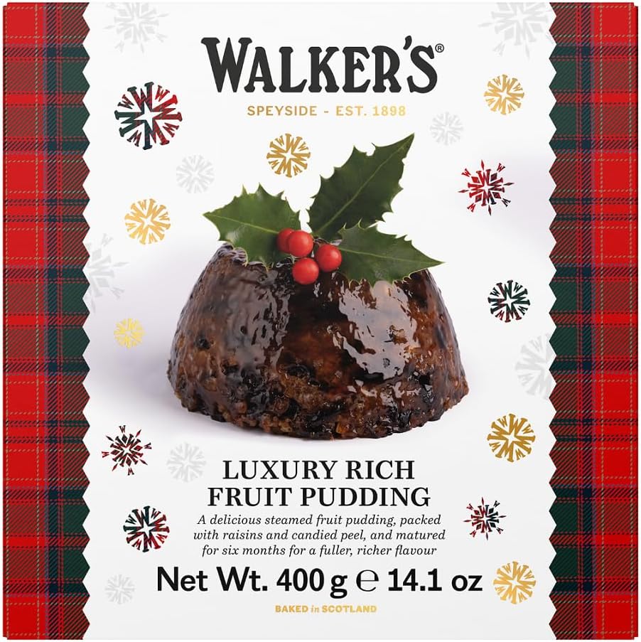 Walkers Christmas Pudding with Rich Fruit - 14.1 Oz