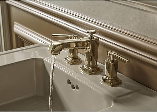 Miniatura 6 de KOHLER K-16232-4-BN Margaux - Grifo de lavabo amplio, níquel cepillado vibrante Vibrant Brushed Nickel,Bronce pulido vibrante,Dorado
