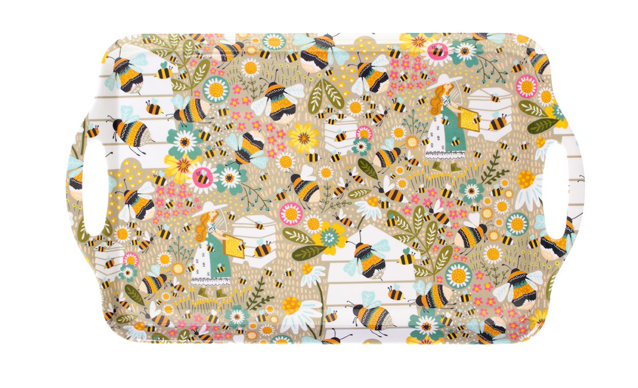 Ulster Weavers Multicolour Bee Keeper Large Tray