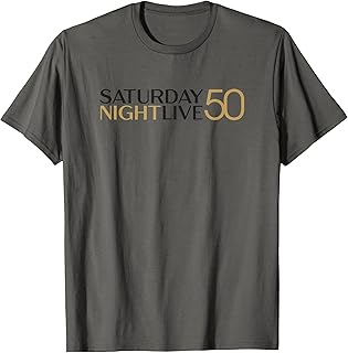 SNL Saturday Night Live 50 Black And Gold T-Shirt
