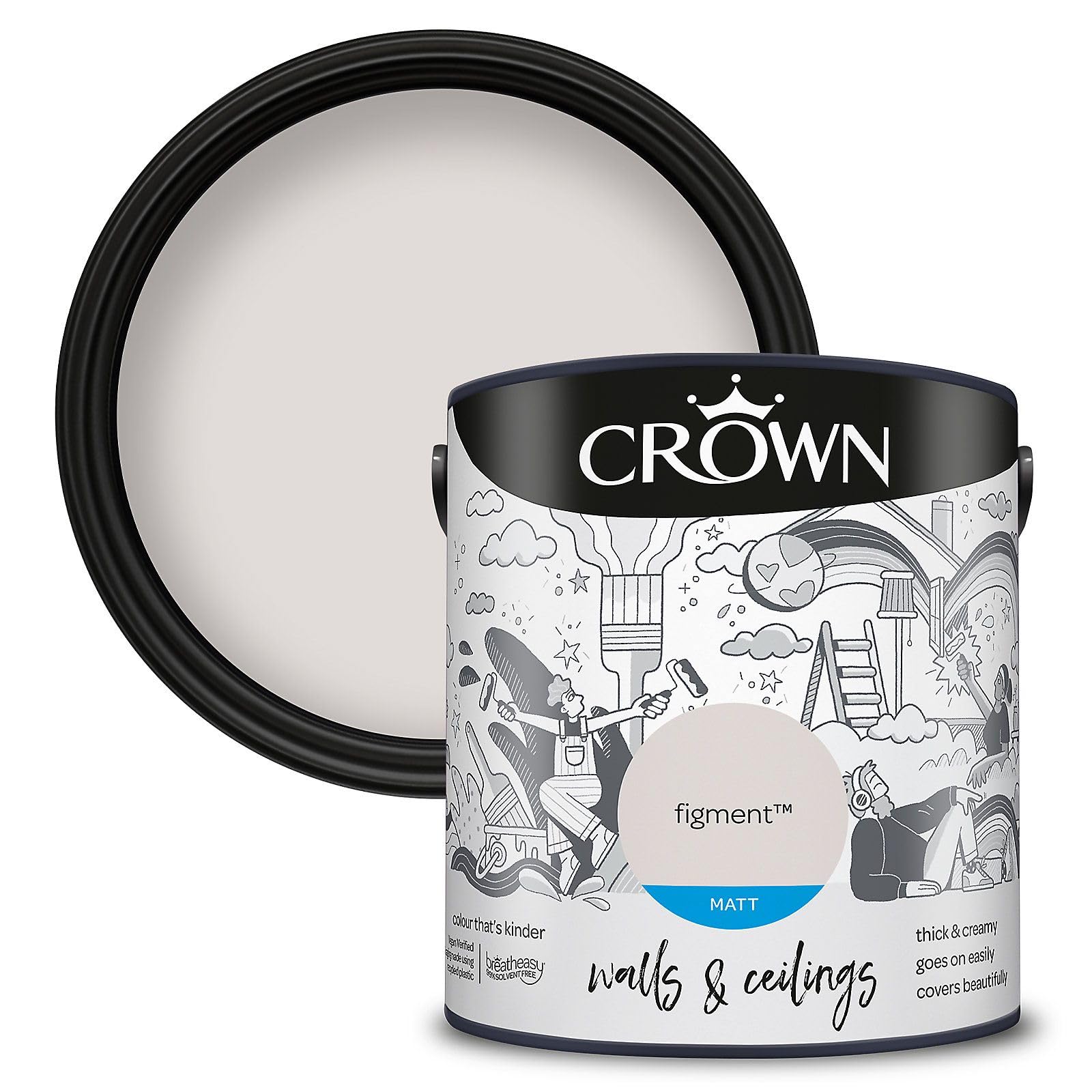 Wallpaper Empire Figment Crown Walls & Ceilings Matt Emulsion Paint 5L – Interior Wall & Ceiling Paint