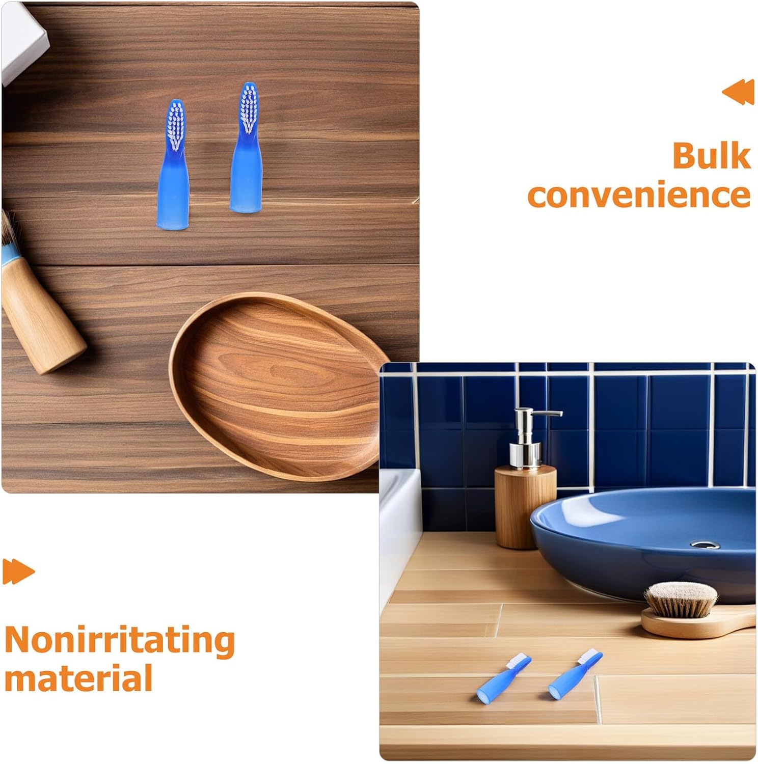 TIDTALEO 100pcs Mini Manual Toothbrush with Nano Pbt Bristles, Small Head Non-Slip Handle Thumbprint Safety Toothbrush for Adult Oral Care, Hospital and Travel Use
