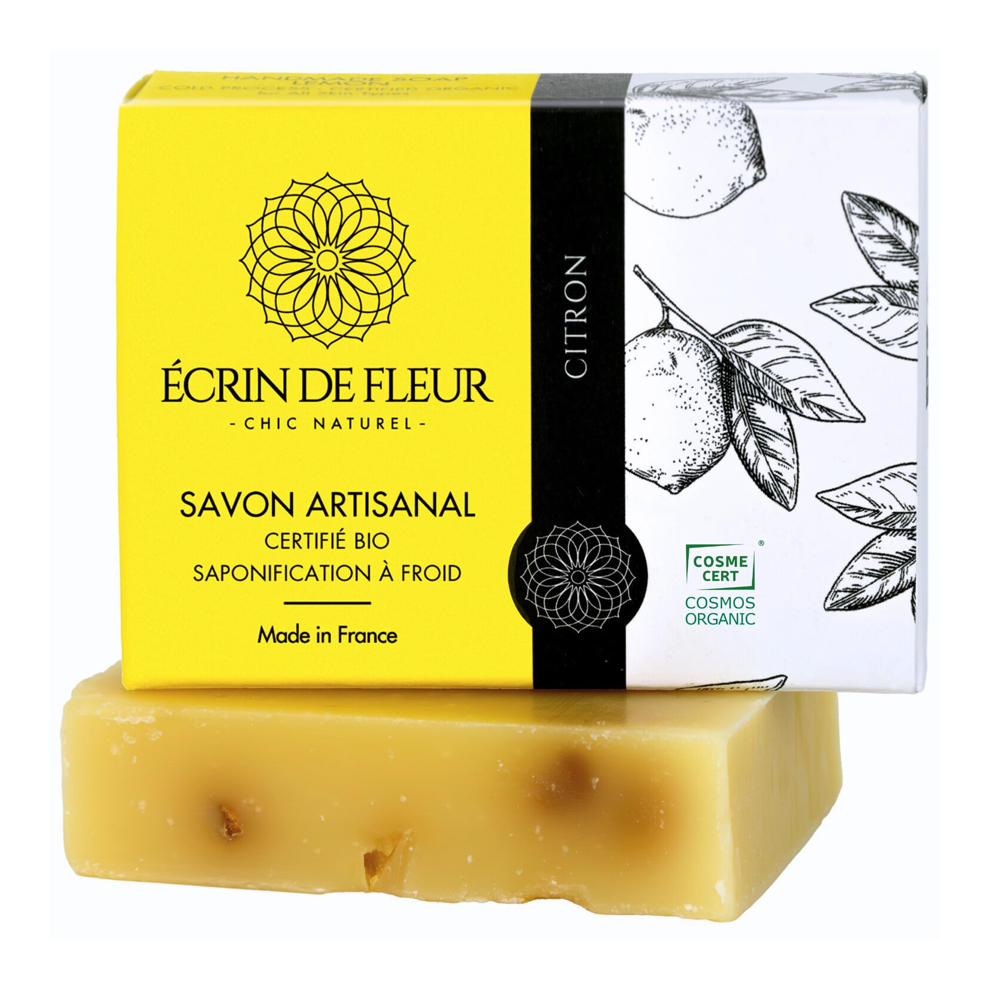 Écrin de Fleur – Jabón de Lavanda para Todo Tipo de Piel, Certificado COSMOS Organic y Nature et Progrès, Artesanal en Francia, Aceites Esenciales de Lavandín y Lavanda, 90g — view 11